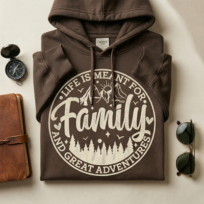 Custom Family Adventure Shirt, Life Is Meant For Family and Great Adventures Tee, Personalized Mountain Vacation Shirt