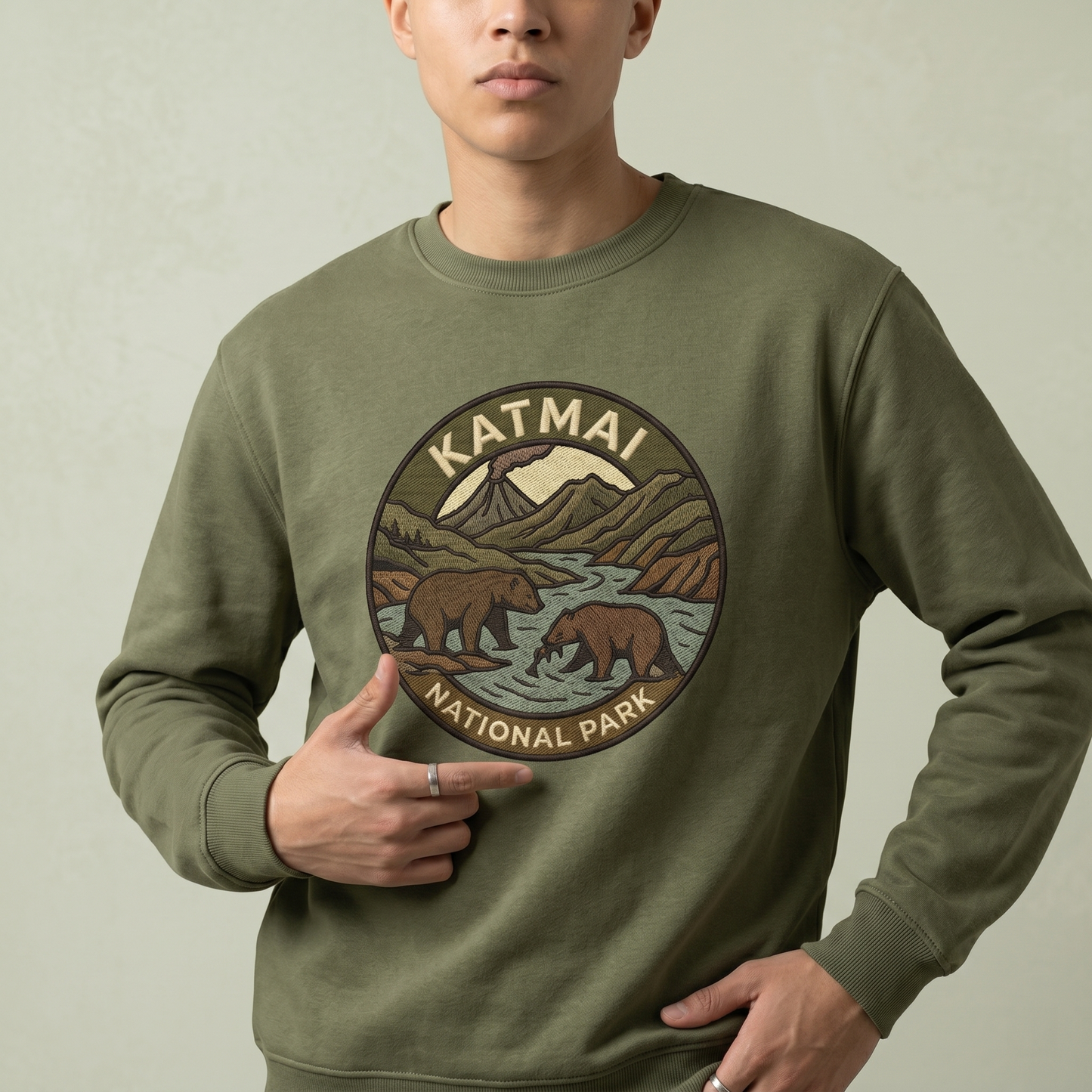 Custom Katmai National Park Shirt, Vintage Alaska Bear Hoodie, Personalized Nature Lover Sweatshirt, Retro Outdoor Adventure Apparel