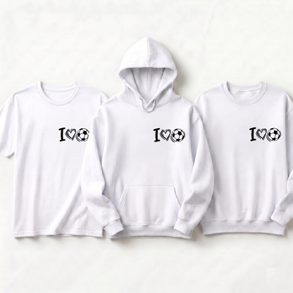 Custom Soccer Mom Gift - Personalized Football Apparel - Youth Soccer Player Hoodie - Minimalist Soccer Gift - Gameday Team Wear
