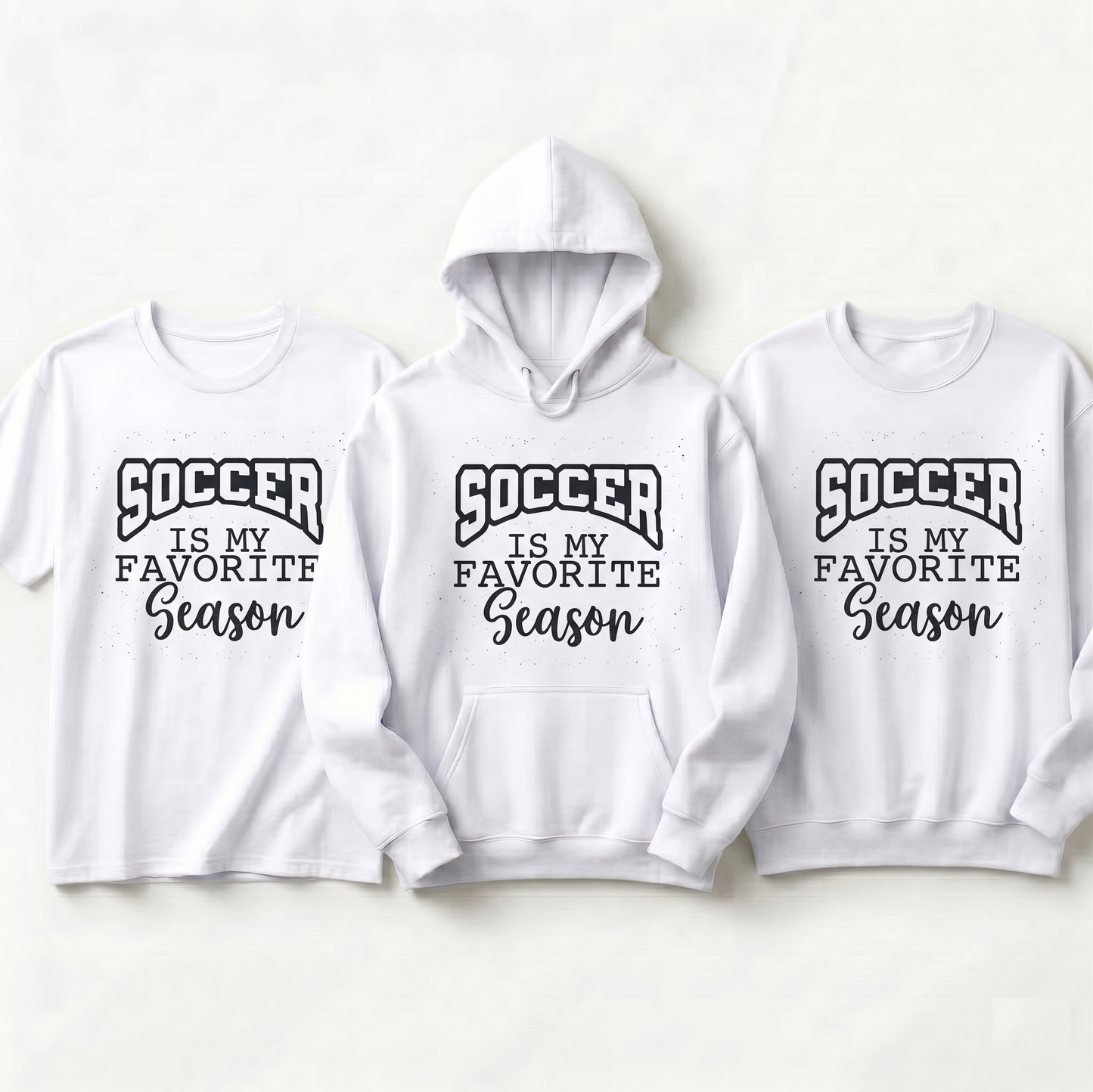 Soccer Is My Favorite Season Hoodie, Custom Soccer Mom Shirt, Personalized Soccer Fan Sweatshirt, Game Day Soccer Apparel, Youth Soccer Gift
