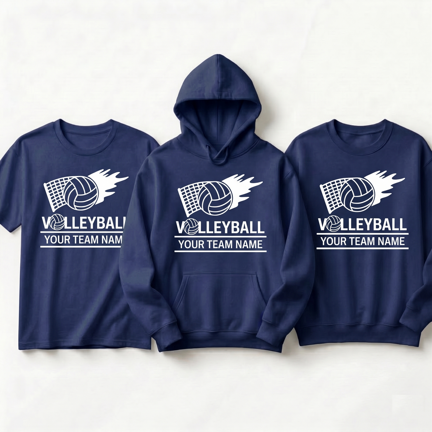 Custom Volleyball Team Shirts, Personalized Volleyball Hoodie, Light Blue Volleyball Sweatshirt, Custom Team Apparel, Volleyball Mom Gift