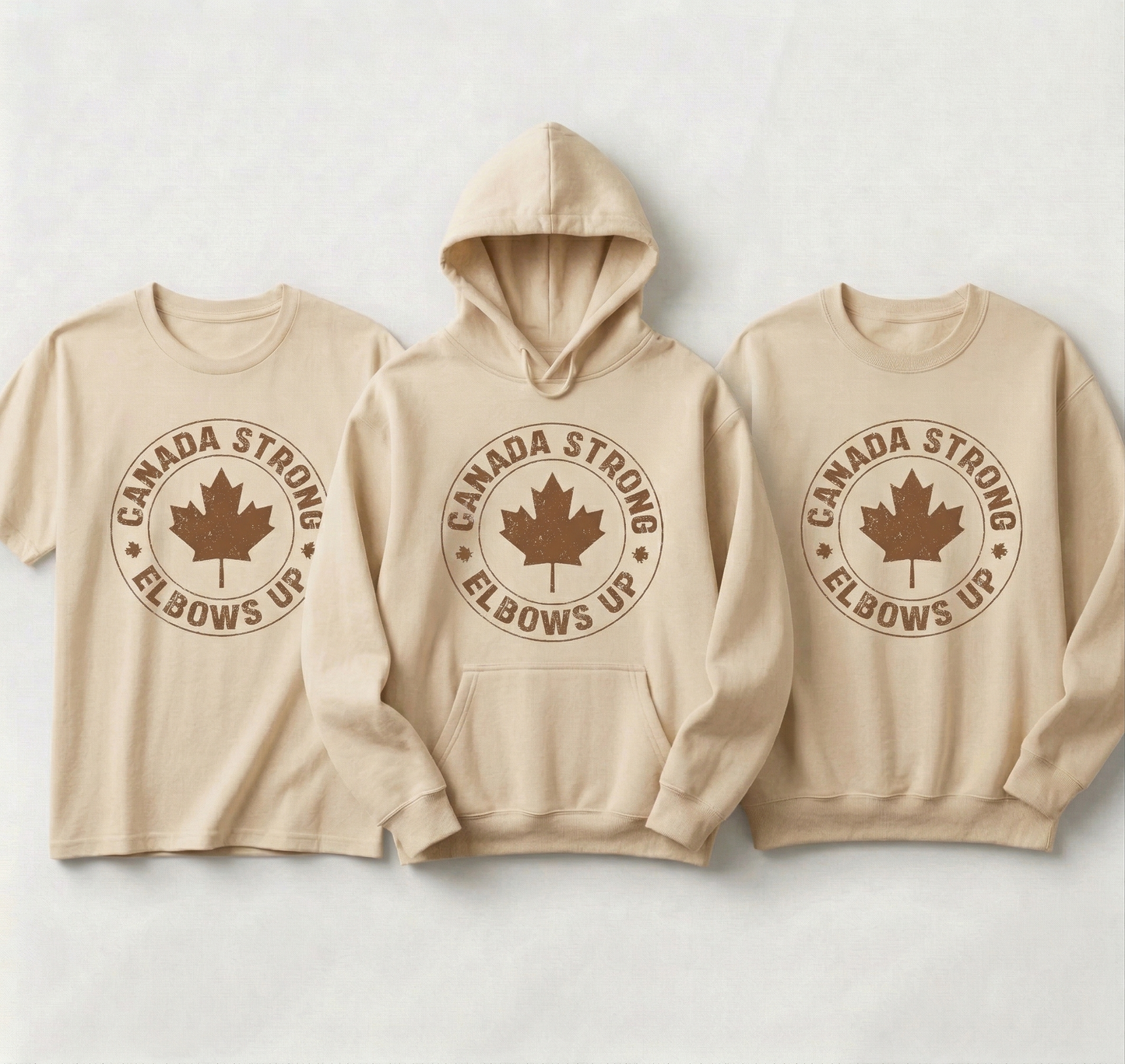 Custom Canada Strong Shirt, Vintage Hockey Hoodie, Elbows Up Sweatshirt, Canadian Pride Apparel, Retro Maple Leaf Crewneck, Hockey Fan Gift