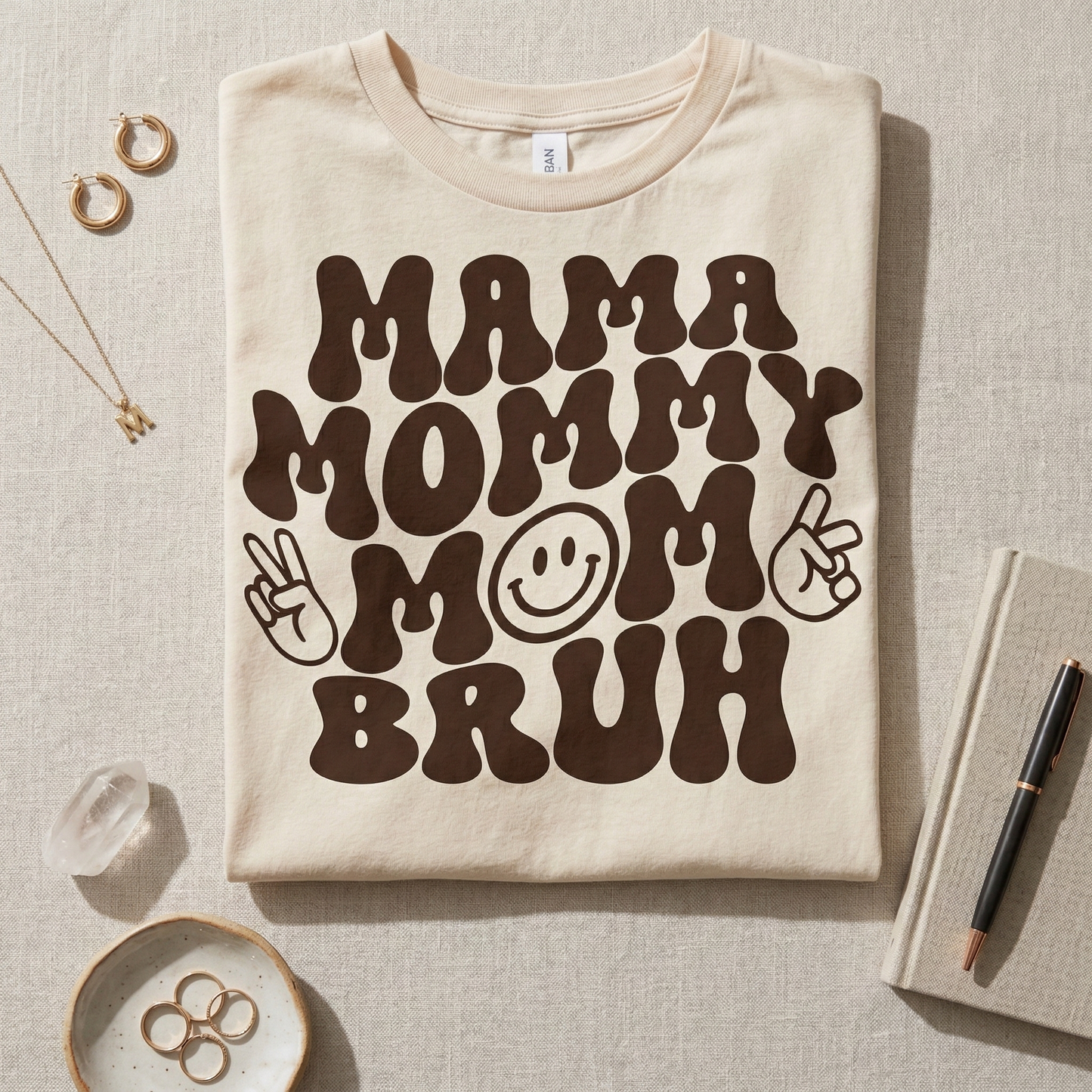 Mama Mommy Mom Bruh Sweatshirt, Funny Mom Life Shirt, Retro Groovy Mother's Day Gift, Sarcastic Boy Mom Tee, Cool Mama Graphic Crewneck