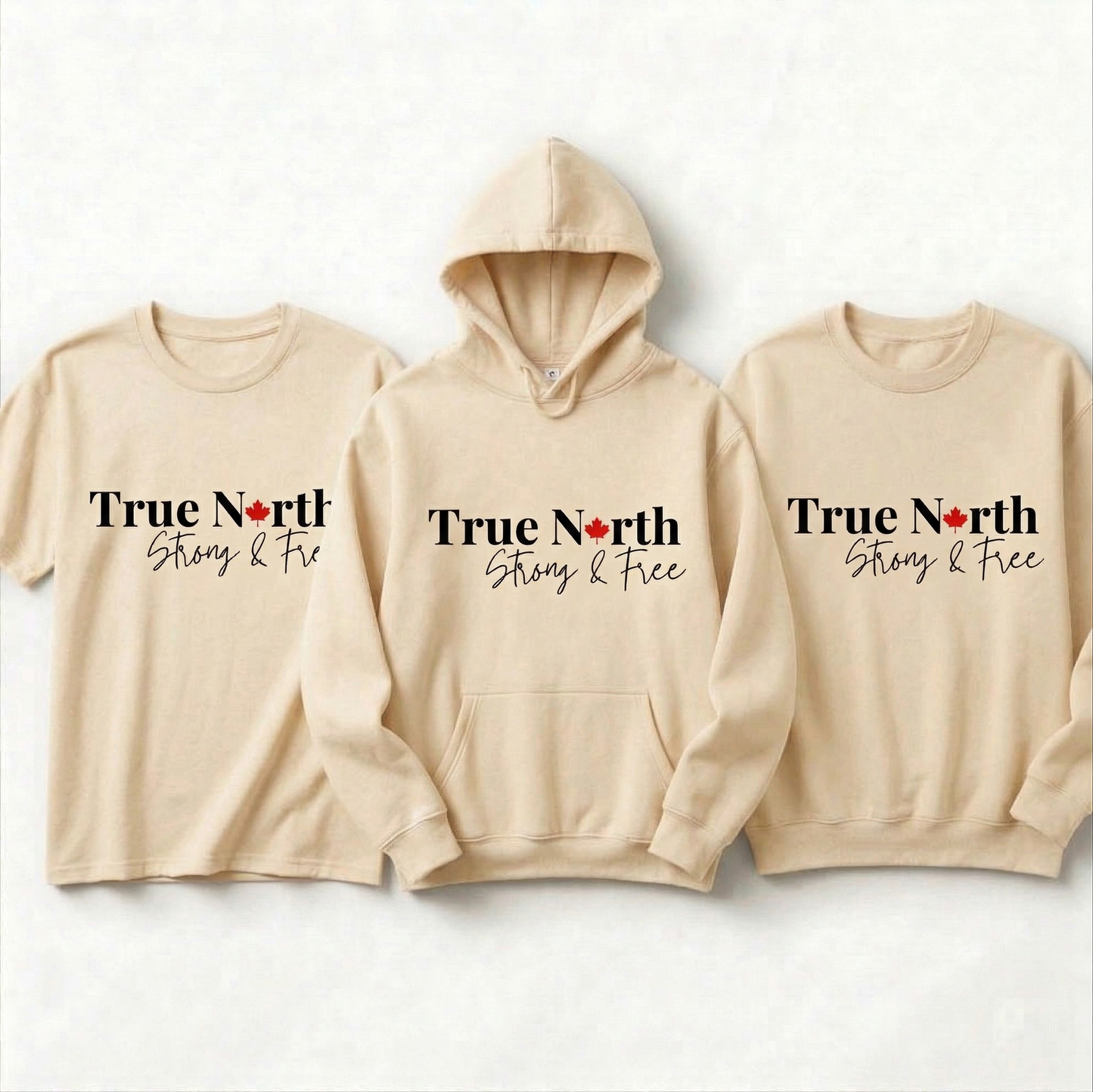 Custom True North Strong & Free Shirt, Canada Hoodie, Personalized Canadian Pride Sweatshirt, Maple Leaf Tee, Custom Gift for Canadians