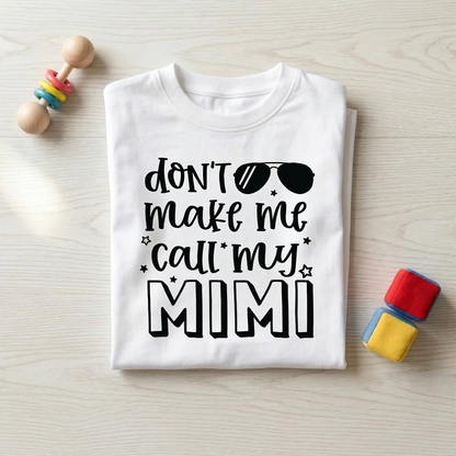 Funny Call My Mimi Shirt, Sassy Toddler Tee, Baby Announcement for Grandma, Mother's Day Gift for Mimi, Cute Kids Clothes, Family Humor