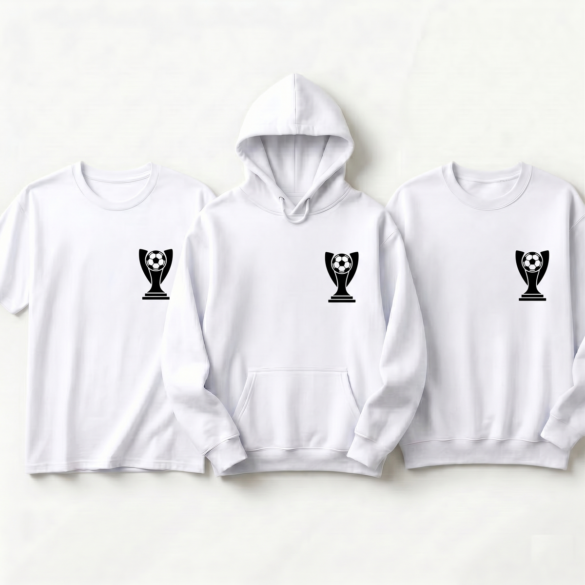 Custom Soccer Trophy Shirt, Personalized Soccer Champion Hoodie, Youth Soccer Team Sweatshirt, Soccer Coach Gift, Sports Award Apparel