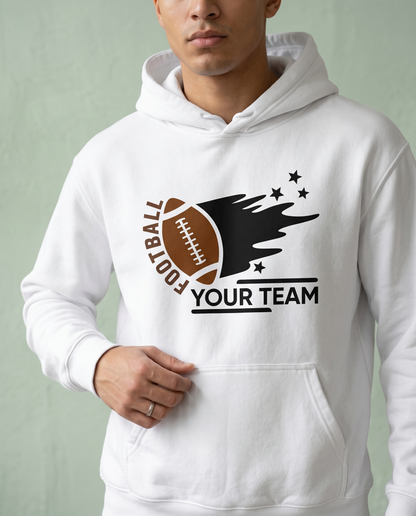 Custom Football Team Hoodie, Personalized Football Sweatshirt, Custom High School Football Shirt with Name, Personalized Football Mom Gift