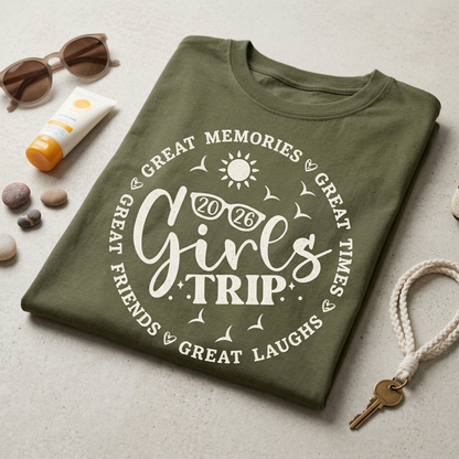 Custom Shirt, Great Memories Matching Tees, Summer Vacation Squad Tops, Personalized Bestie Gift, Bachelorette Party Shirts
