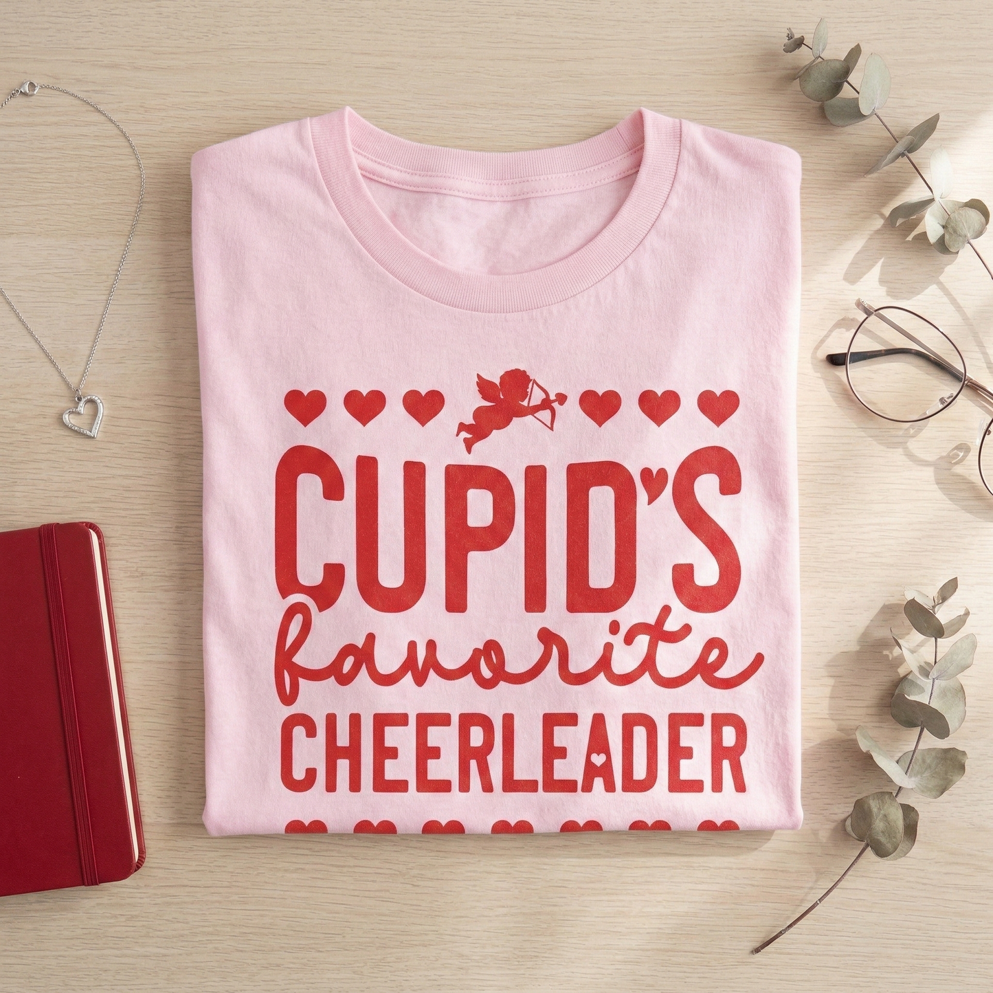 Cupid's Favorite Cheerleader Sweatshirt | Valentine's Day Cheer Shirt | Girls Cheerleading Pullover