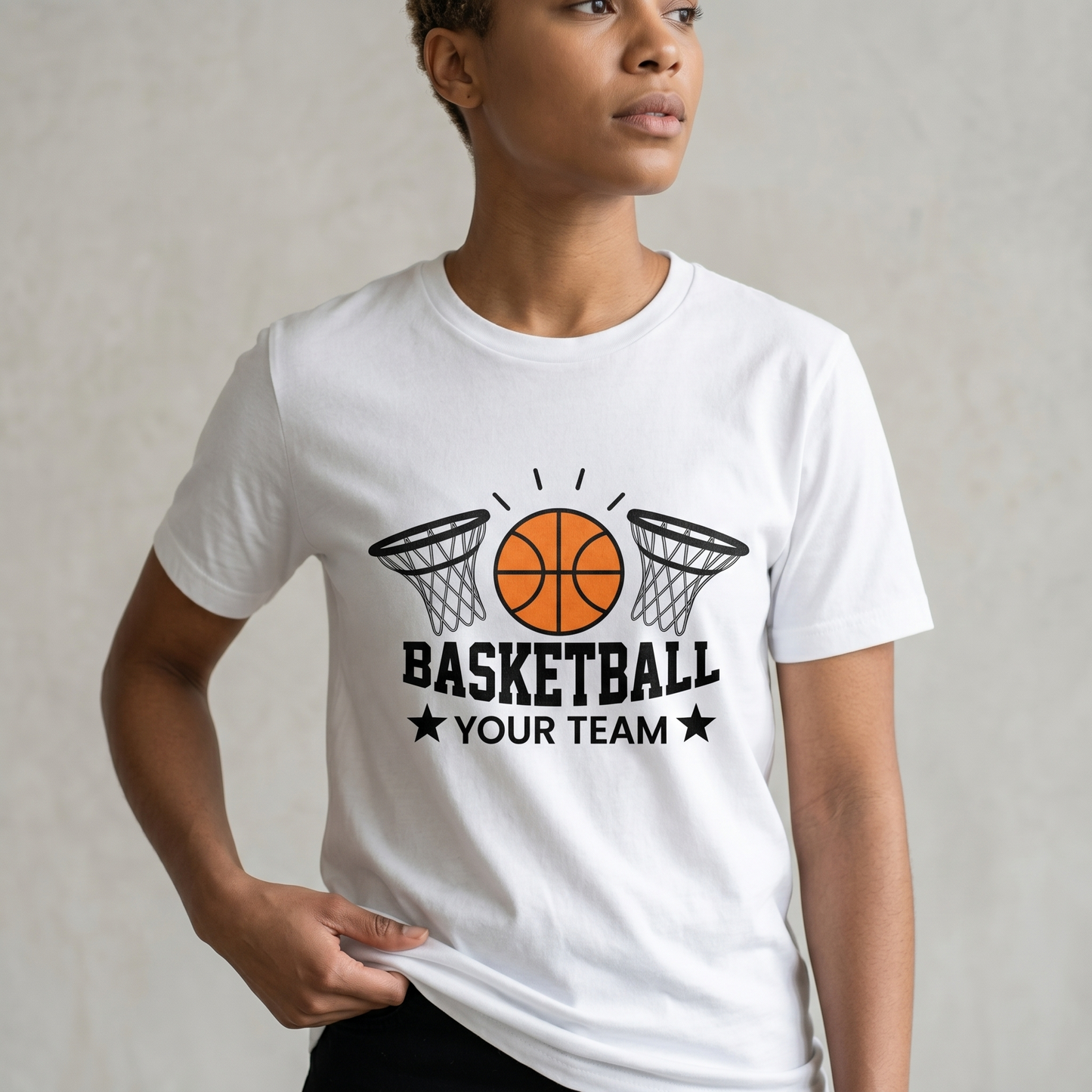 Custom Basketball Team Apparel - Personalized Basketball Hoodie, Sweatshirt, or T-Shirt - Custom Team Name Shirt, Basketball Coach Gift