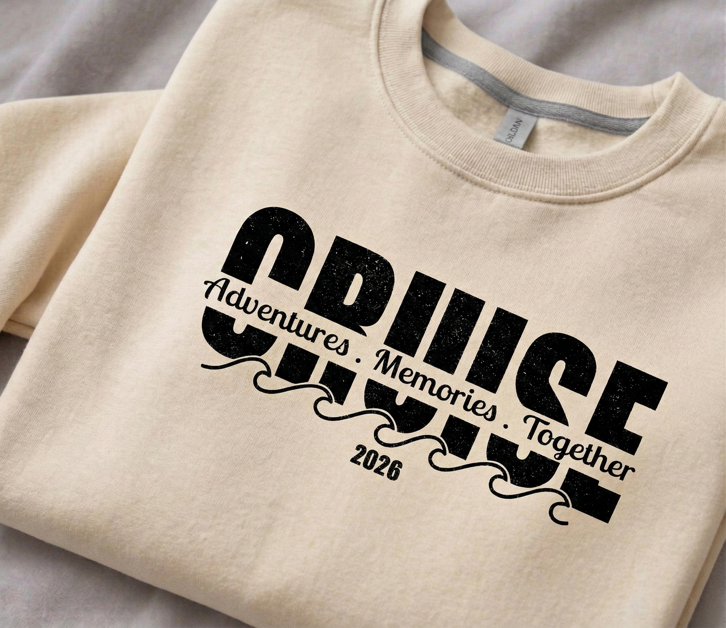 Custom Cruise 2026 Sweatshirt, Retro Vacation Crewneck, Family Adventures Shirt