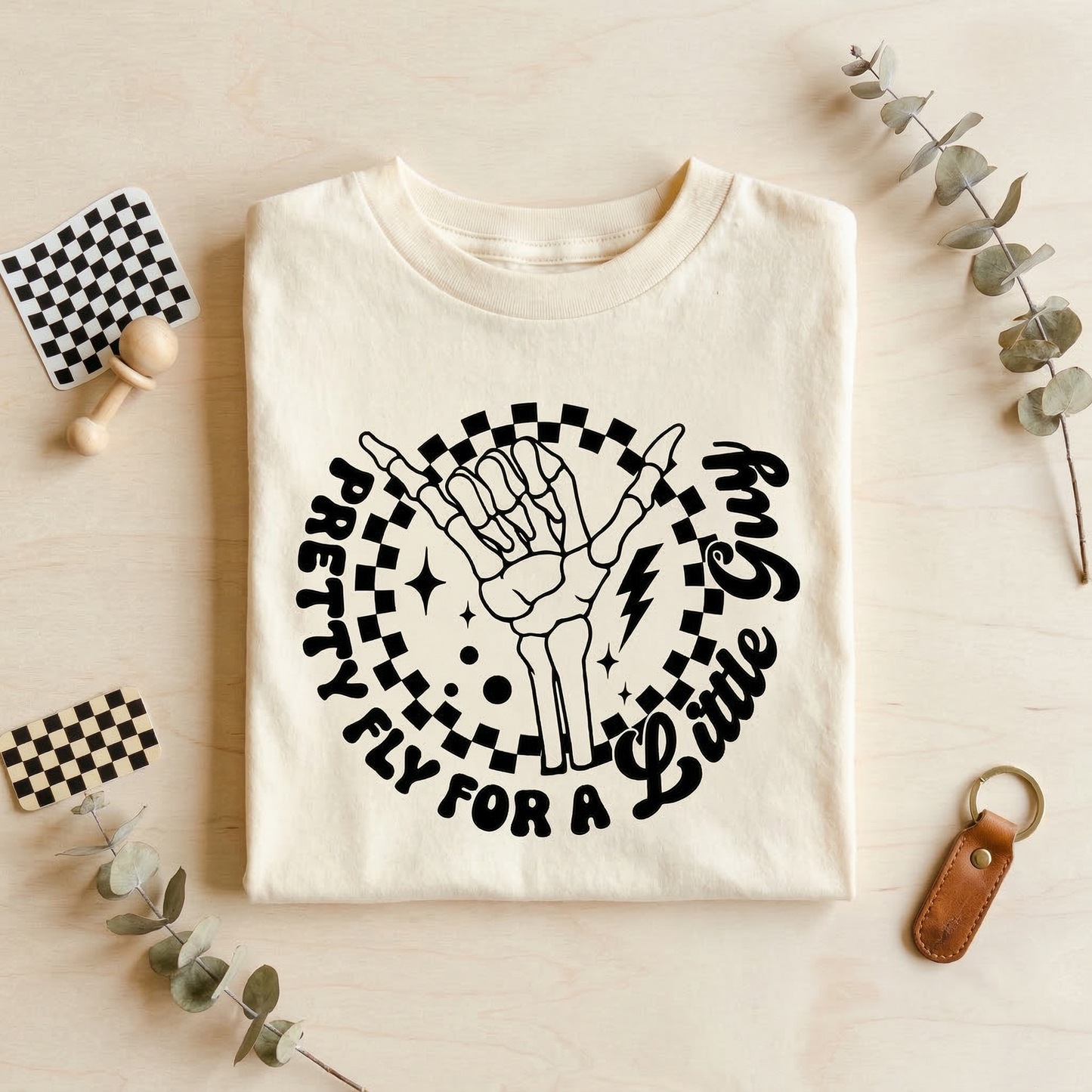 Pretty Fly For A Little Guy Baby Onesie®, Cool Skeleton Hand Baby Bodysuit, Retro Skater Baby Boy Clothes, Alternative Rock Newborn Gift