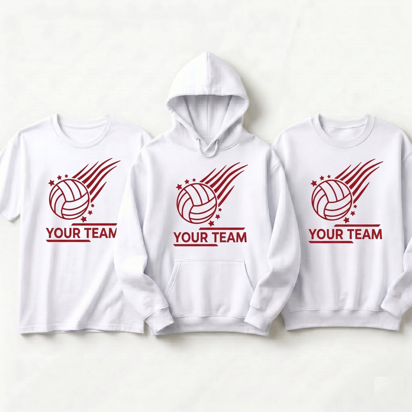 Custom Volleyball Team Shirts, Personalized Volleyball Hoodie, Custom Team Spirit Sweatshirt, Volleyball Mom Gift, Volleyball Team Gear,
