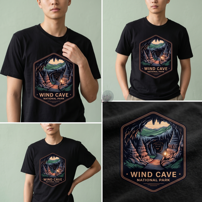 Custom Wind Cave National Park Hoodie, Retro South Dakota Shirt, Personalized Nature Lover Gift, Vintage National Park Sweatshirt