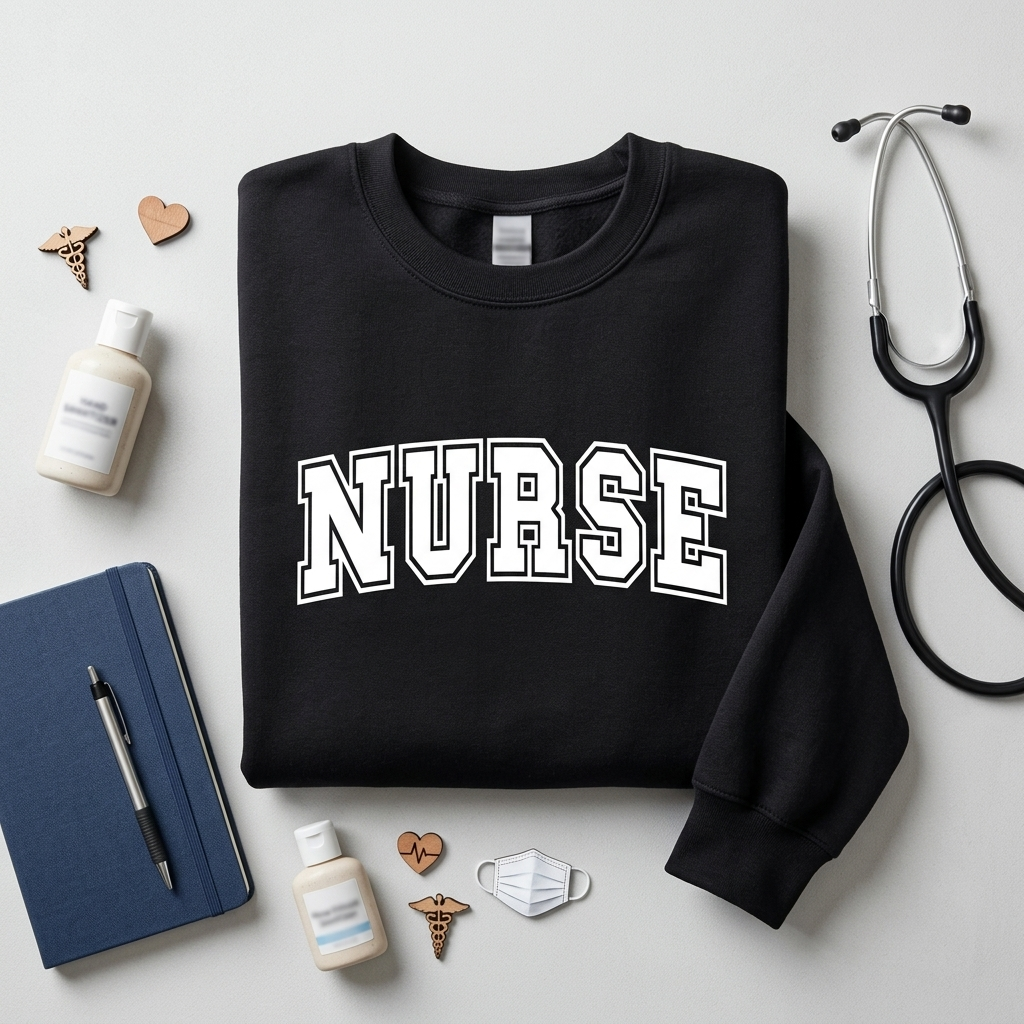 Custom Nurse Shirt, Varsity Style Nursing T-Shirt, Personalized Nurse Gift, Collegiate Nursing Student Tee, Registered Nurse Graduation Gift