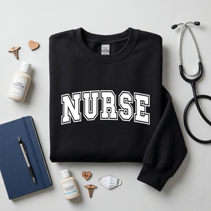 Custom Nurse Shirt, Varsity Style Nursing T-Shirt, Personalized Nurse Gift, Collegiate Nursing Student Tee, Registered Nurse Graduation Gift