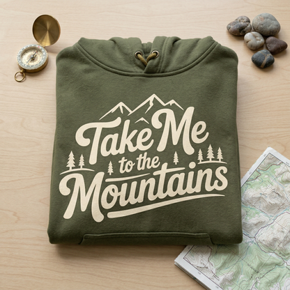 Take Me To The Mountains Shirt, Personalized Hiking Tee, Custom Mountain Gift, Adventure Lover T-Shirt, National Park Apparel