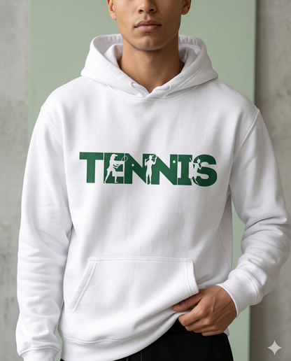 Custom Tennis Silhouette Shirt, Personalized Tennis Mom Hoodie, Tennis Player Gift, Retro Sport Sweatshirt, Customized Team Tennis Crewneck