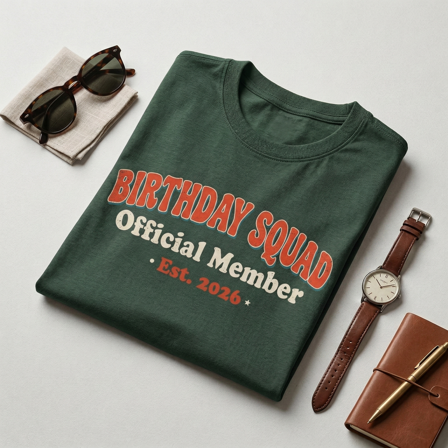 Custom Birthday Squad Shirt, Retro Birthday Official Member Sweatshirt, Personalized Birthday Gift, Group Birthday Trip Tee