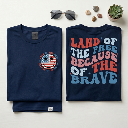Retro Land of the Free Hoodie, Wavy Patriotic Sweatshirt, Vintage USA Smiley Face Hoodie, Fourth of July Stars and Stripes Pullover, Red White and Blue Trendy Hoodie