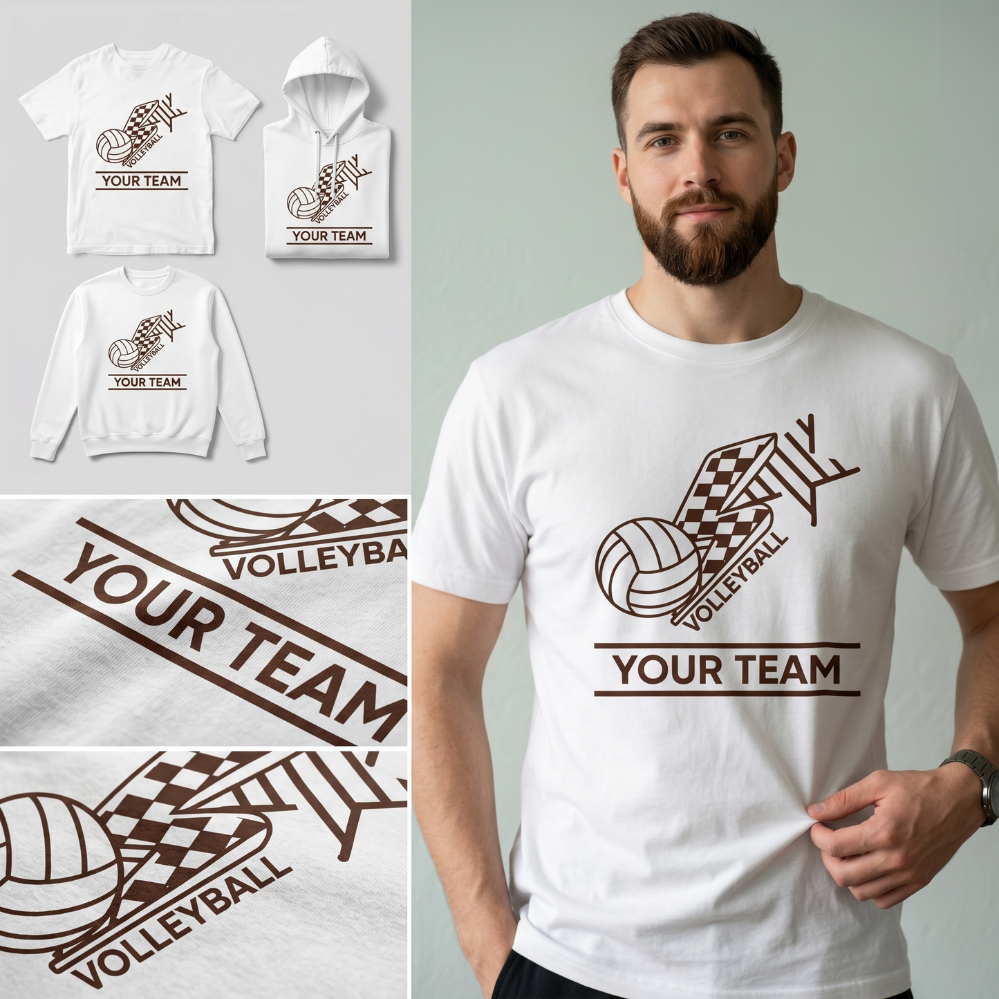 Custom Volleyball Team Shirts, Personalized Volleyball Hoodie, Retro Volleyball Sweatshirt, Custom Team Spirit Wear, Volleyball Mom Gift
