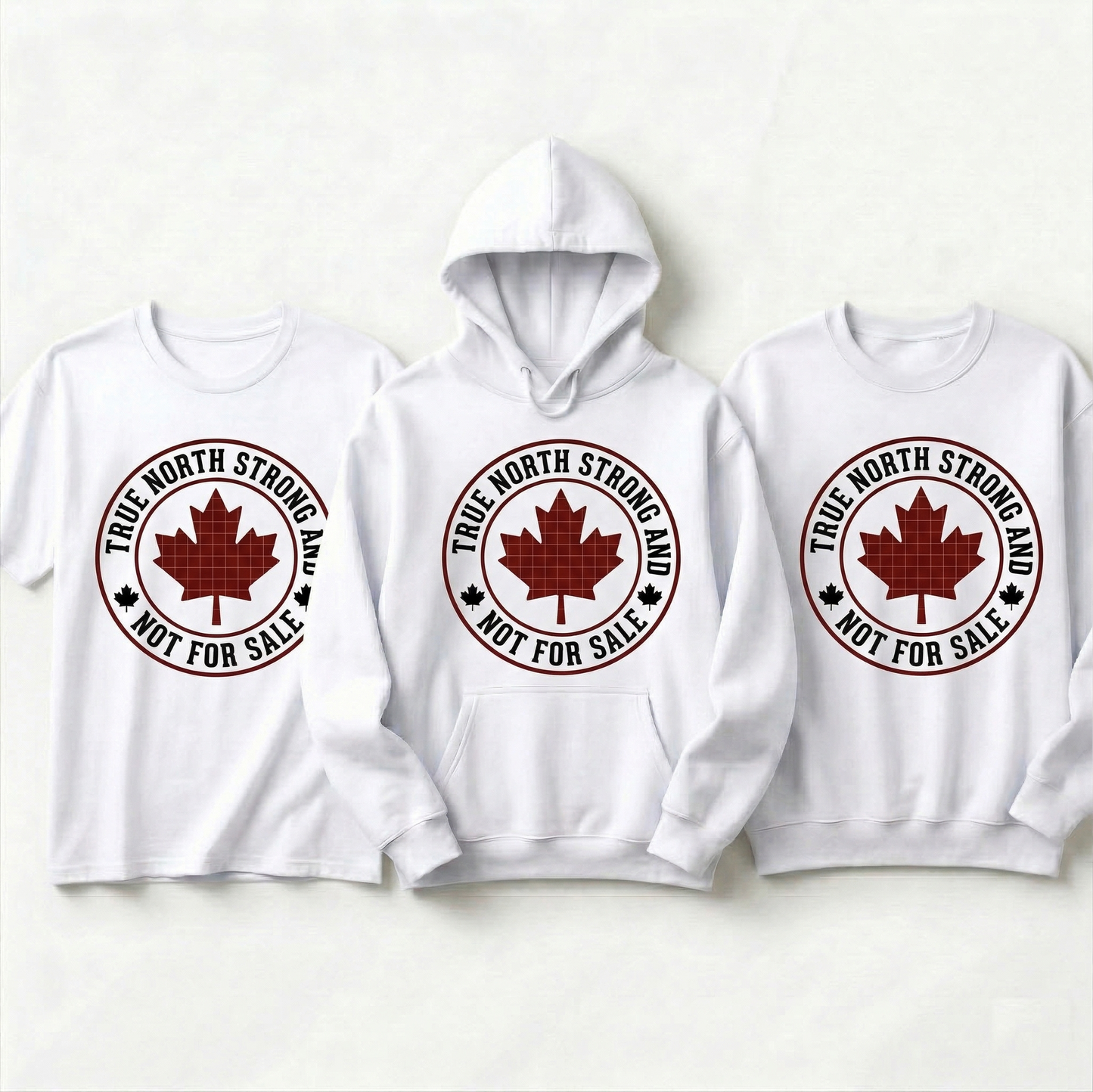 True North Strong and Not For Sale Shirt | Custom Canadian Pride Hoodie | Personalized Maple Leaf Sweatshirt | Canada Day Apparel