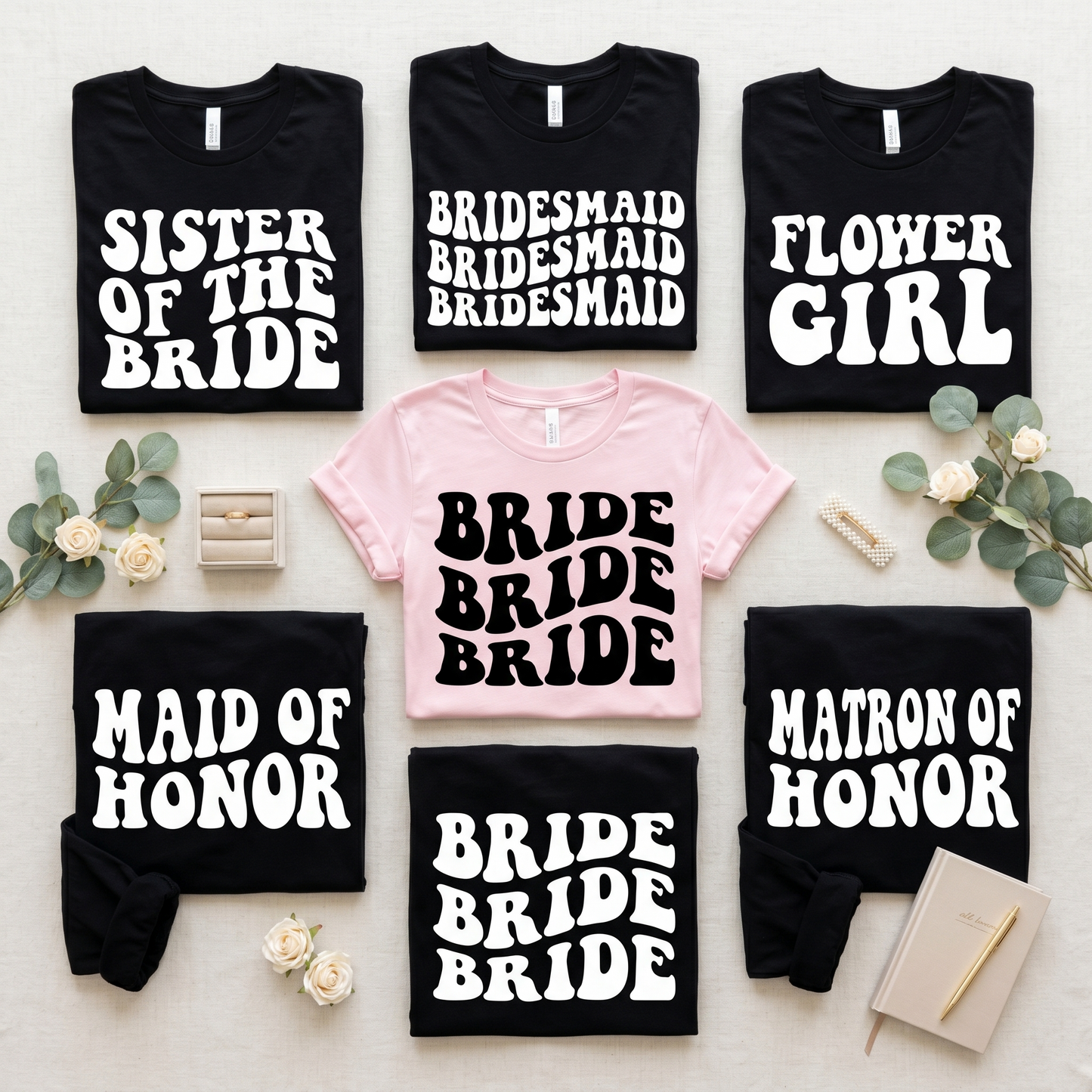 Bridal Party Shirts, Personalized Bachelorette Party Tees, Retro Bride Shirt, Bridesmaid Proposal Gift, Custom Wedding Party Outfits