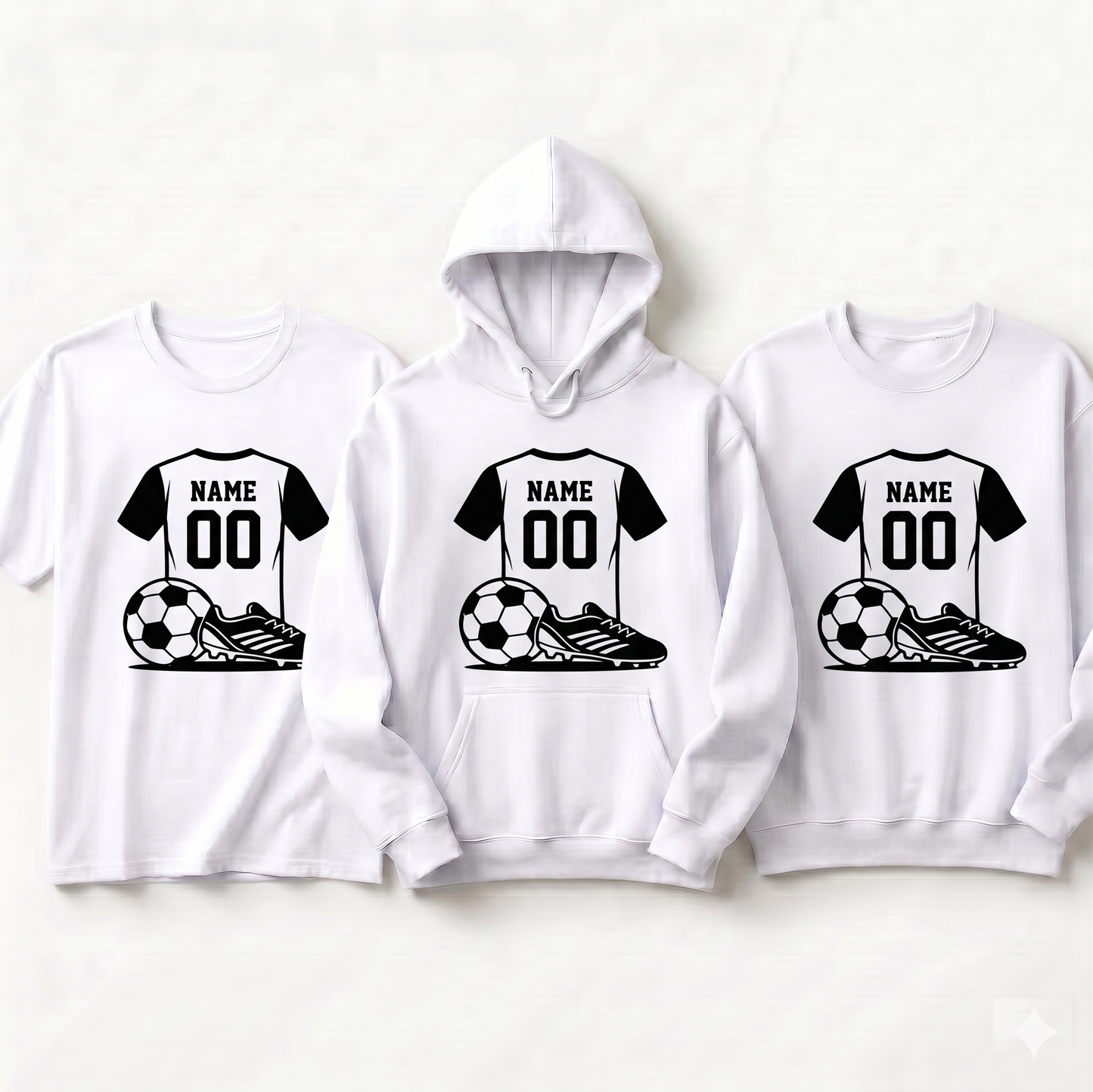 Custom Soccer Name and Number Hoodie, Personalized Soccer Jersey Shirt, Game Day Soccer Mom Sweatshirt, Personalized Youth Soccer Gift