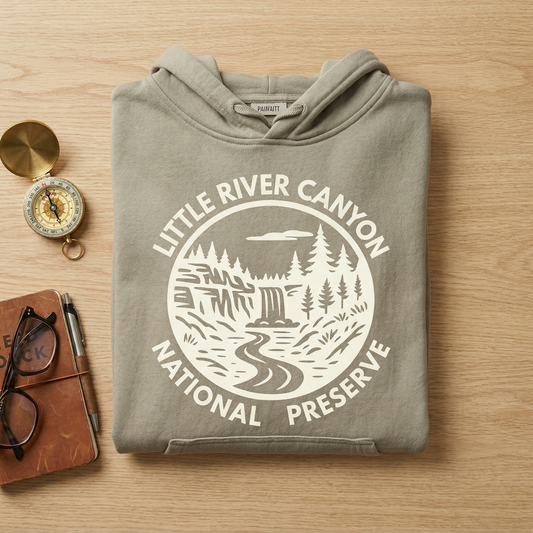 Little River Canyon National Preserve Hoodie – Vintage Alabama Nature Apparel