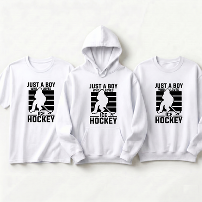Custom Ice Hockey Hoodie for Boys, Youth Hockey Gift with Name, Hockey Player Sweatshirt, Custom Ice Hockey Team Apparel,