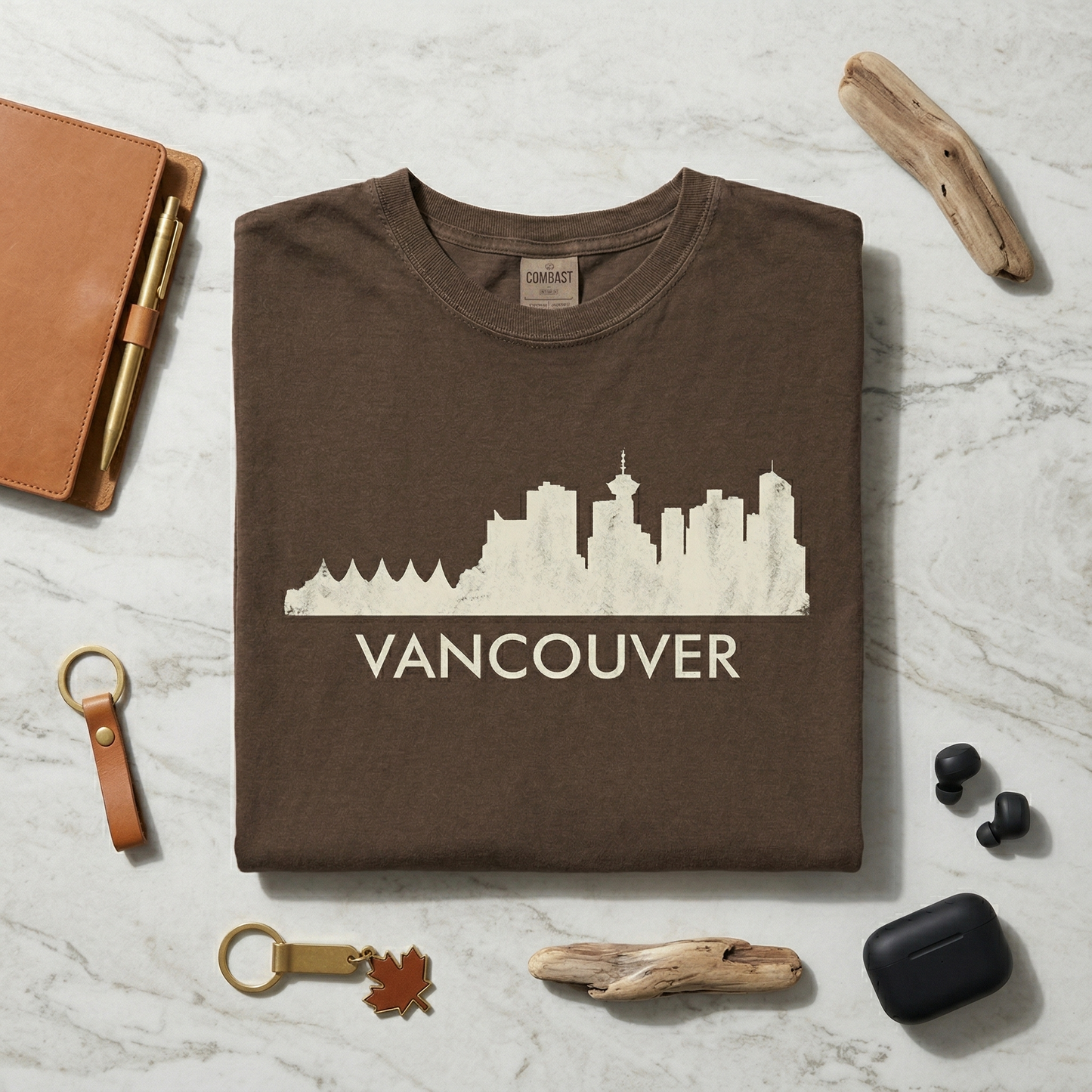 Custom Vancouver Skyline Hoodie | Personalized BC Sweatshirt | YVR Hometown Pride Sweater | Canadian Pacific Northwest Travel Gift