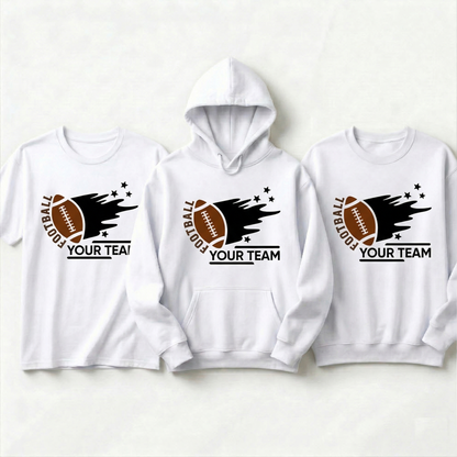 Custom Football Team Hoodie, Personalized Football Sweatshirt, Custom High School Football Shirt with Name, Personalized Football Mom Gift