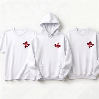 Custom Canada Sweatshirt, Personalized Maple Leaf Shirt, Canadian Pride Hoodie, Matching Canada Trip Group Tees, Pocket Logo Apparel
