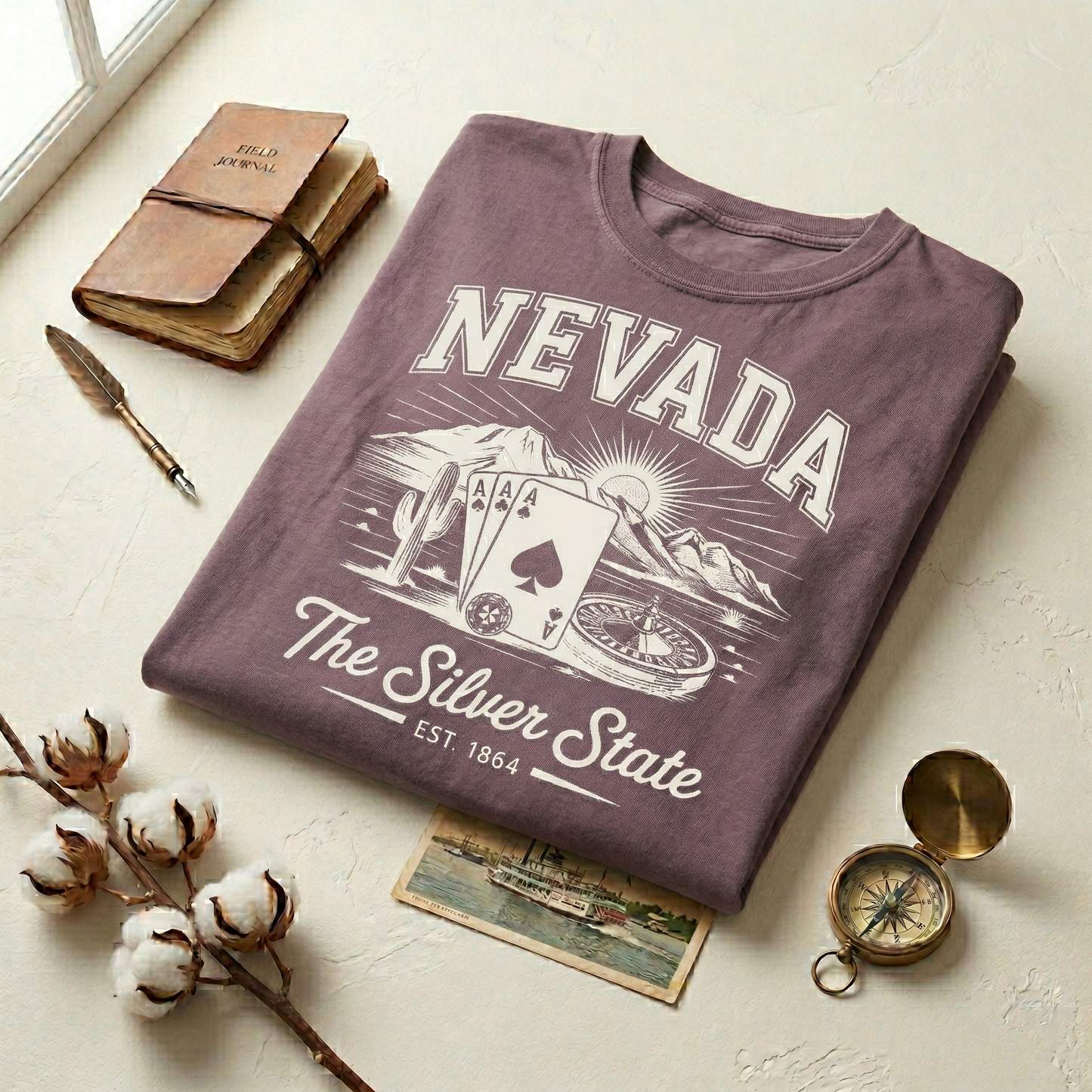 Custom Nevada Hoodie - Vintage Silver State Sweatshirt - Retro NV 1864 Est. Pullover - Personalized Nevada Gift