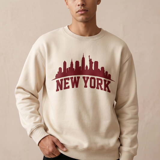 Custom City Skyline Hoodie, Personalized New York City Sweatshirt, Custom Travel Souvenir Apparel, Any City Skyline Shirt