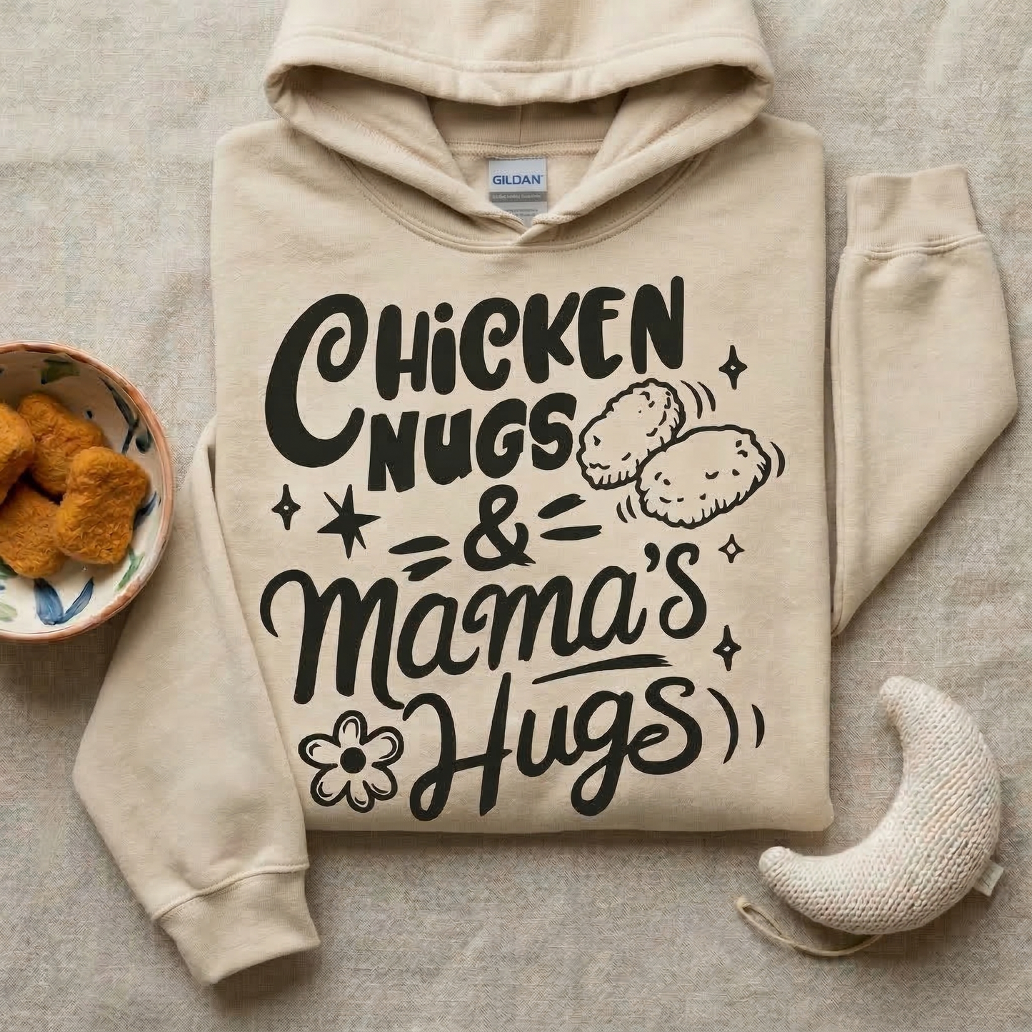 Funny Toddler Hoodie  | Cute Mommy and Me Style Pullover | Toddler Foodie Apparel | Trendy Kids Clothing