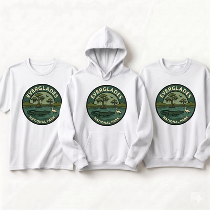 Custom Everglades National Park Shirt, Vintage Florida Hoodie, Retro Wildlife Sweatshirt, Alligator National Park Souvenir Apparel