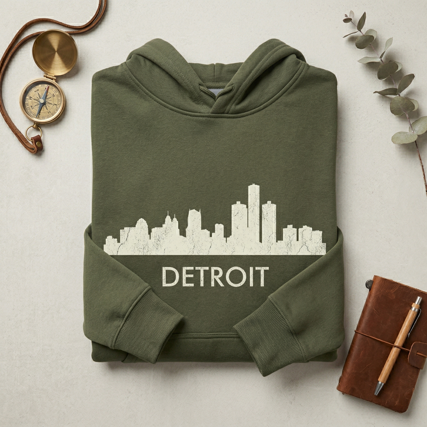 Custom Detroit Skyline Hoodie | Personalized Motor City Sweatshirt | Hometown Pride Minimalist Sweater | Michigan Travel Gift