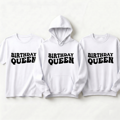 Custom Birthday Hoodie | Personalized Retro Birthday Sweatshirt | Groovy Birthday Girl T-Shirt | Custom Matching Birthday Squad Apparel