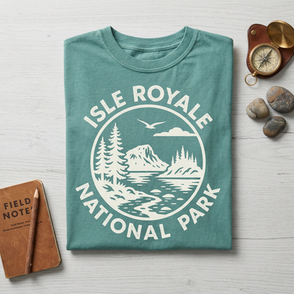 Custom Isle Royale National Park Hoodie – Vintage Michigan Nature Apparel