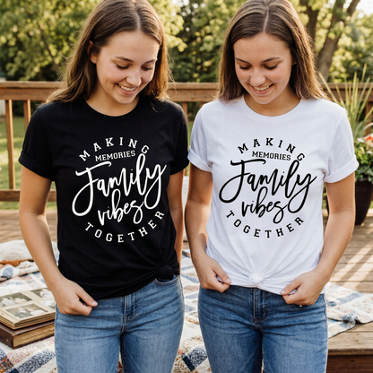 Custom Family Vibes Shirt, Matching Family Vacation Tees, Making Memories Together Shirt, Personalized Family Gift, Family Trip Outfits