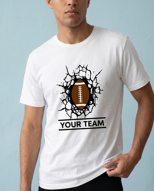 Custom Football Breakthrough Hoodie, Personalized Football Team Shirt, Custom Football Player Sweatshirt with Name, Football Mom Apparel