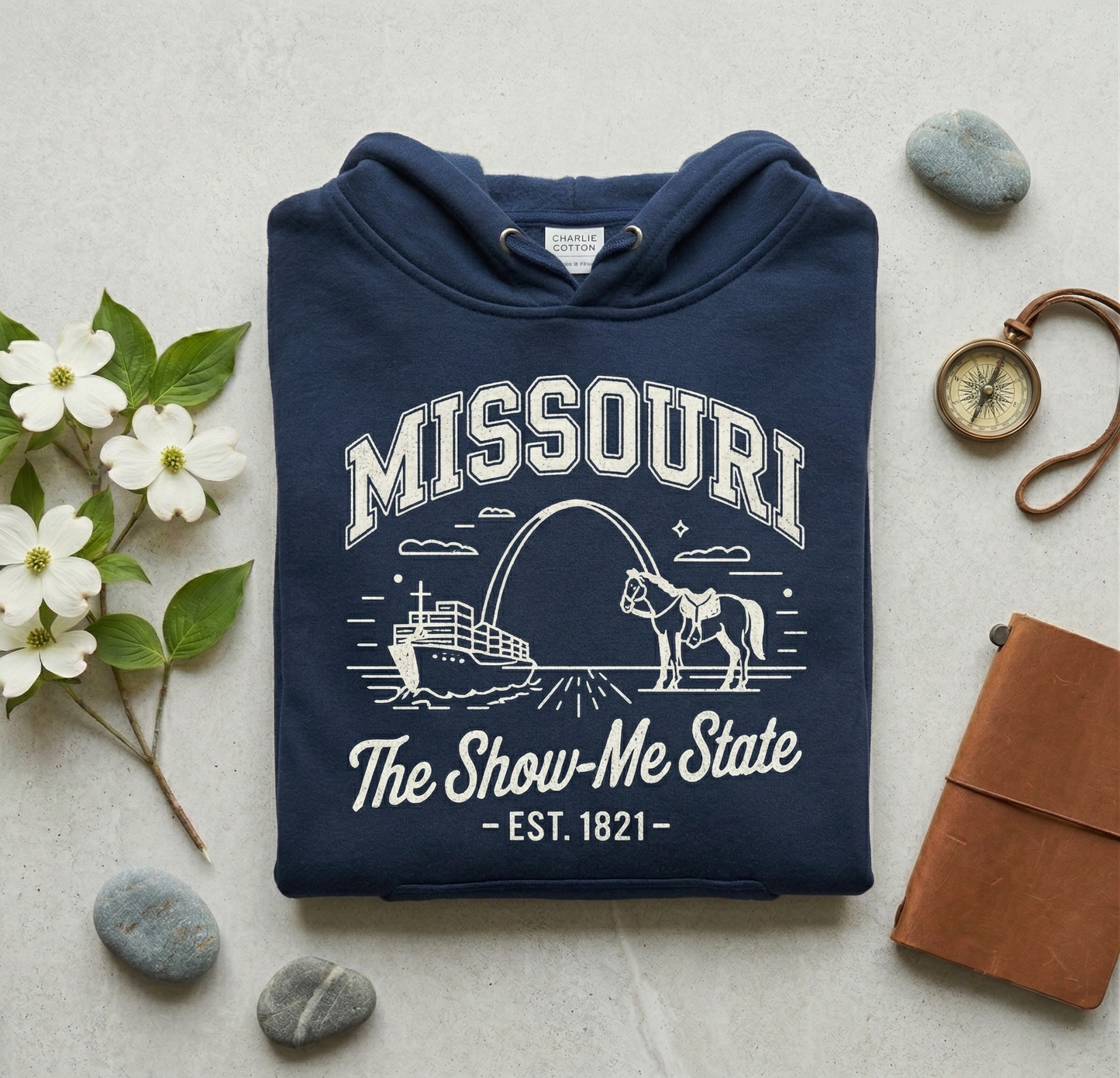 Custom Rhode Island Hoodie - Vintage Ocean State Sweatshirt - Retro RI 1790 Est. Pullover - Personalized Rhode Island Gift