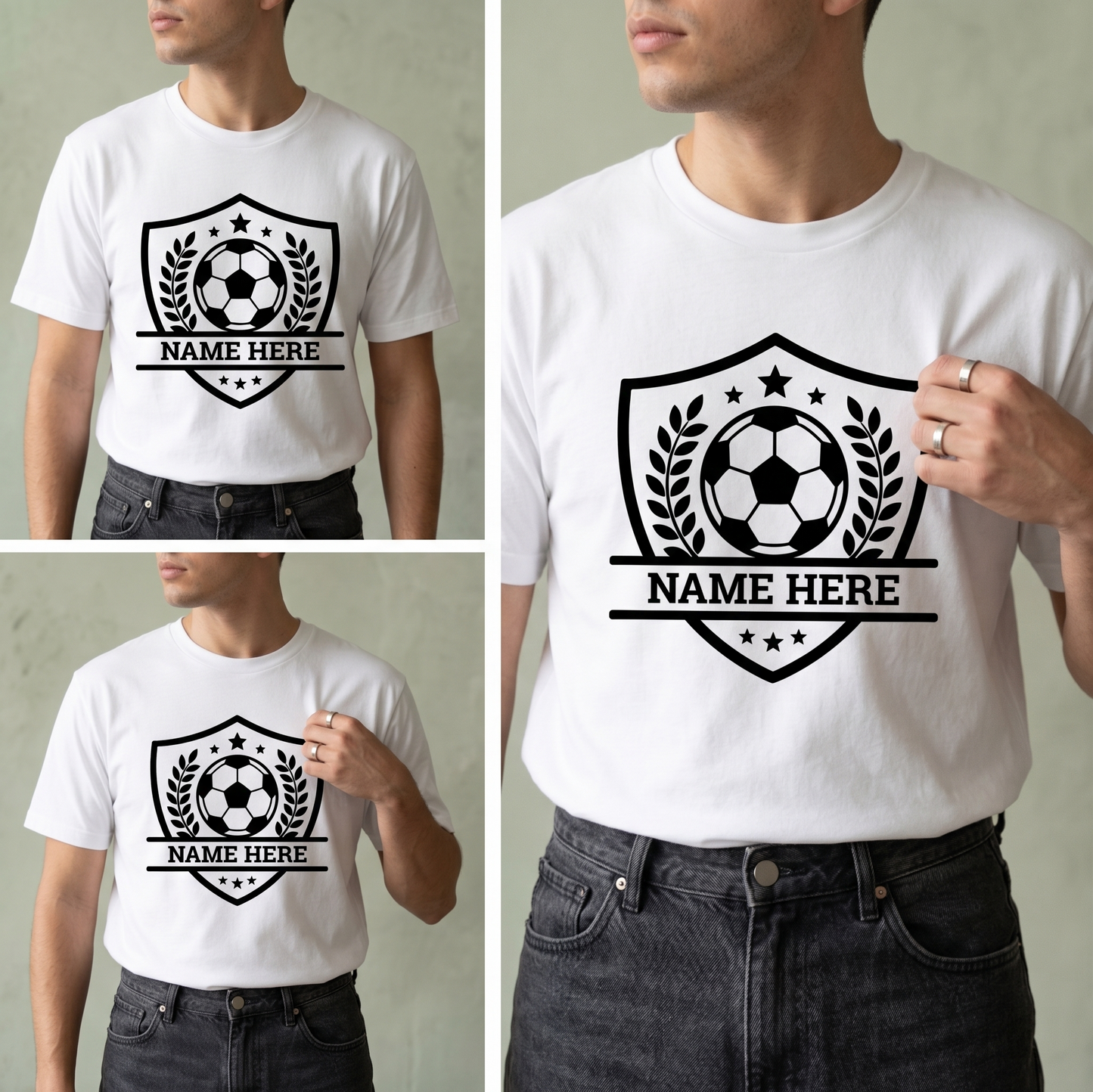 Custom Soccer Crest Hoodie, Personalized Soccer Team Shirt, Game Day Shield Sweatshirt, Custom Player Name Soccer Gift, Soccer Club Apparel