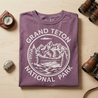 Custom Grand Teton National Park Hoodie - Vintage Wyoming Sweatshirt - Retro Grand Teton Pullover - Personalized Nature Gift