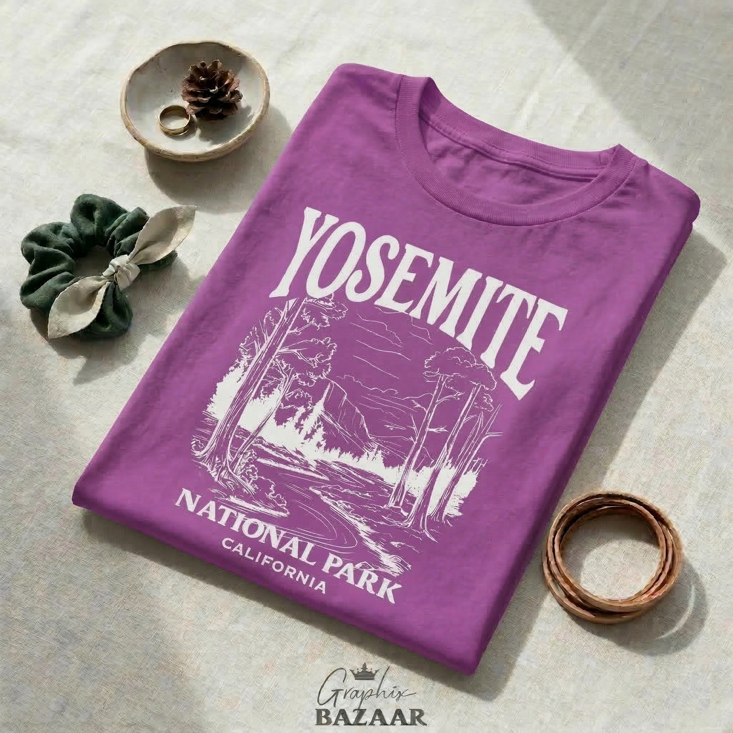 Yosemite National Park Shirt | Vintage California T-Shirt | Retro Nature Hiking Tee | Outdoorsy Granola Girl Apparel | Wanderlust Gift