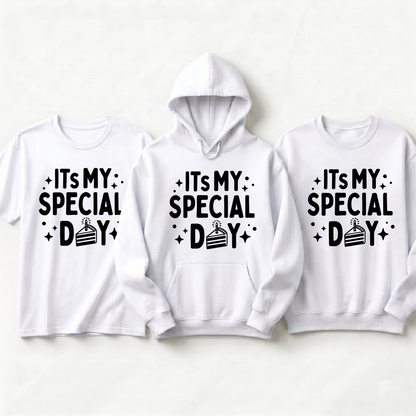 Custom its My Special Day Shirt, Personalized Birthday Hoodie for Kids and Adults, Custom Birthday Cake Sweatshirt, Birthday Gift for Her