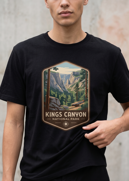 Custom Kings Canyon National Park Shirt, Vintage California Hoodie, Retro Mountain Sweatshirt, Hiking Gift, Sierra Nevada Badge Tee