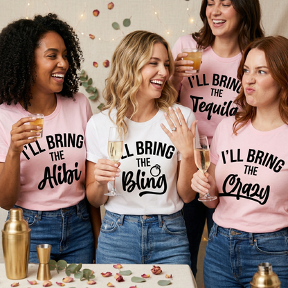 Custom Bachelorette Shirts, Personalized Bridal Party Tees, Bachelorette Party Favors, Bride Squad T-Shirt, Custom Bridesmaid Gifts