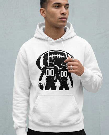 Custom Football Name and Number Shirt, Personalized Football Mom Hoodie, Custom Team Spirit Gear, Personalized Player Gift